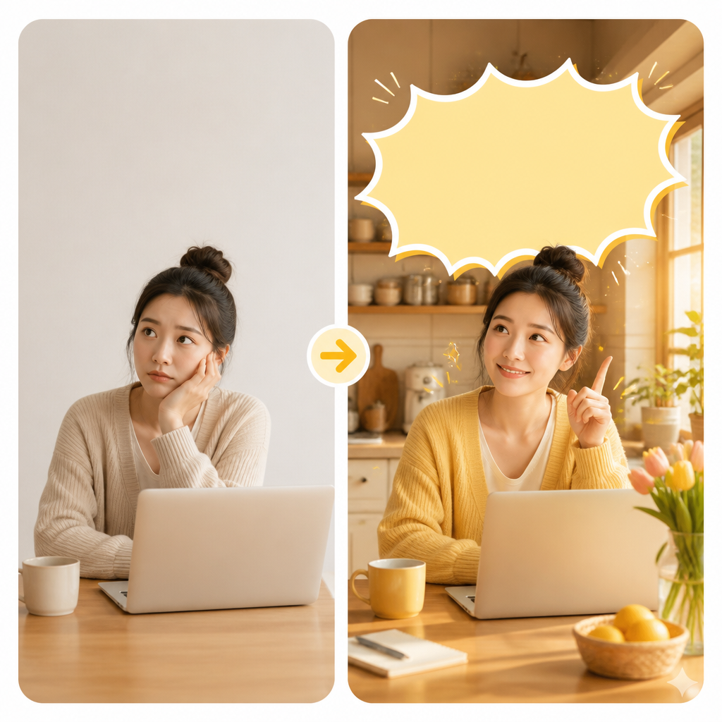 AI一键生成小红书封面成品对比图